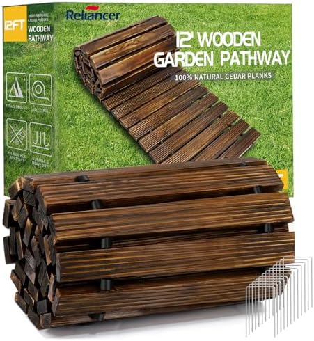 RELIANCER 12' Wooden Garden Pathway by RELIANCER