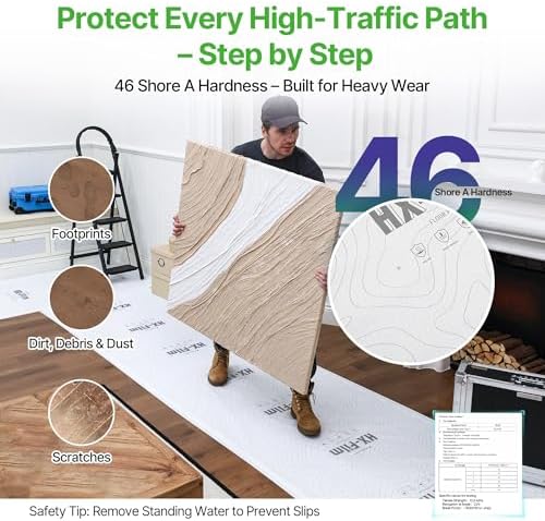 39"x100' Heavy-Duty Floor Protection | Construction Grade Carpet Protector | - Image 4