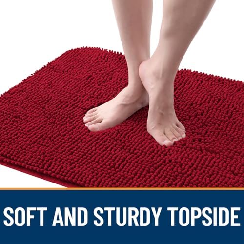 OLANLY Dog Door Mat for Muddy Paws 36x24, Super Absorbent Chenille Mud Mat - Image 4