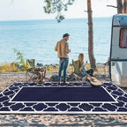 GENIMO Outdoor Rug, Waterproof Plastic Rugs 9'x18' - Image 3