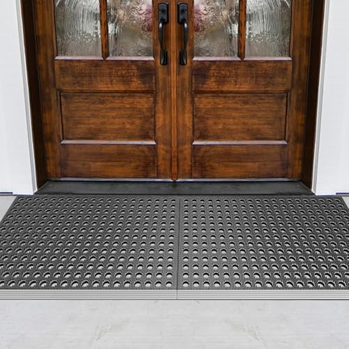 Mibao Front Door Mat, 35.5" x 24", Heavy Duty Dirt Trapping - Image 7