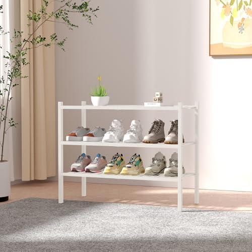 ROMGUAR CRAFT 3 Tier Bamboo Shoe Rack - Image 2