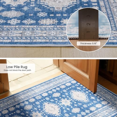 2x3 Door Mat Washable Boho Non Slip Small Throw Rug - Image 4