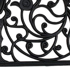 DII Rubber Doormats Collection All Weather, Wrought Iron Half Round - Image 4