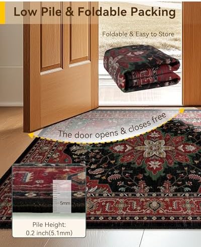 RELEANY Washable Area Rug, Square 4'x4' - Image 3