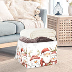 Bolaz Storage Bins with Lids and Handles, Christmas Snowman Storage Box Storage - Image 5