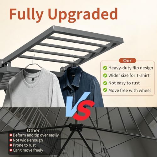 Clothes Drying Rack Heavy Duty, Foldable Laundry Dryer Stand - Image 6