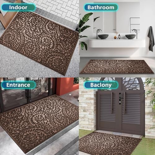 Bulijojo Front Door Mat Entrance, Durable Heavy Duty Welcome Mat, Thick - Image 6