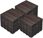 Yaheetech 33PCS Interlocking Deck Tiles Outdoor Patio Floor by Yaheetech