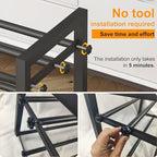 Expandable Metal Shoe Rack for Closet & Entryway, Shoe Storage Organizer - Image 5