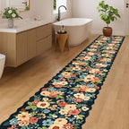 DUKINO 2x14 Hallway Runner Rug, Floral Washable Kitchen Rug - Image 3