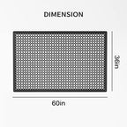 ROVSUN Rubber Floor Mat with Holes, - Image 7