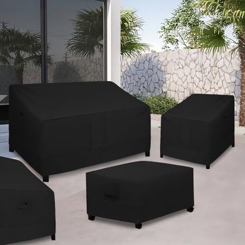 Easy-Going Rectangular Patio Coffee Table Cover UV Resistant Waterproof Outdoor - Image 7
