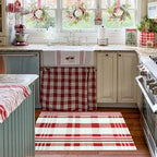 Christmas Plaid Outdoor Rug, Layering Rug - Image 5