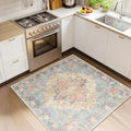 RELEANY Washable Area Rug, Square 4'x4' by RELEANY