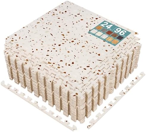 Sorbus 96 Sq. Ft. Interlocking Terrazzo Foam Floor Tiles by Sorbus