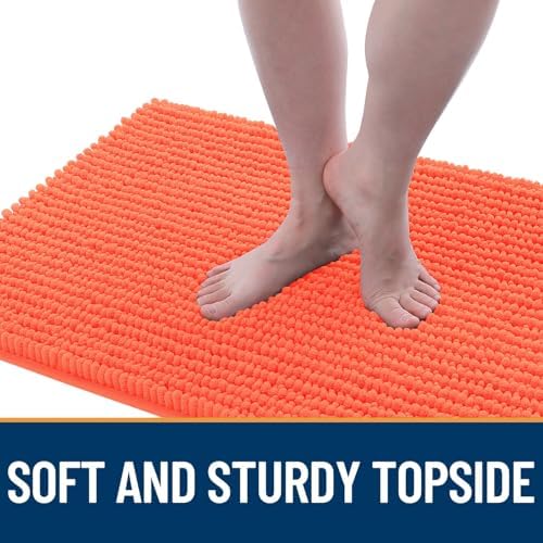 OLANLY Dog Door Mat for Muddy Paws 47x24, Extra Absorbent Chenille Mud Mat - Image 3