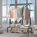 Rolling Clothes Rack Clothing Garment Rack - Image 4