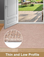 Indoor Door Mat 20"x32", Reusable Non-Slip Self-Adhesive Backing - Image 2