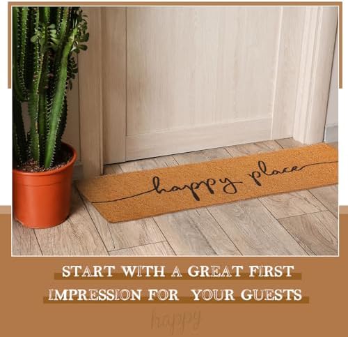 48''x16'' Long Doormat for Entrance Entry, Happy Place - Image 6