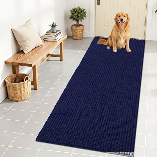 OLANLY Dog Door Mat for Muddy Paws 70x24, Extra Absorbent Chenille Mud Mat by OLANLY