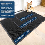 OLANLY 2-Pack Front Door Mats 71x23, Waterproof Heavy-Duty Doormats - Image 2