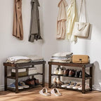 Pipishell 3 Tier Bamboo Shoe Rack Bench - Image 2