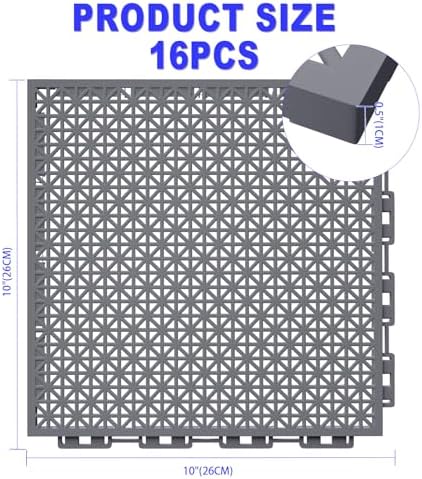 16 PCS Modular Interlocking Cushion Interlocking Floor Tiles - Image 3