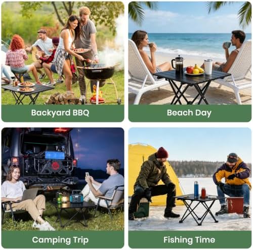 2 Pack Camping Table Foldable, Portable Folding Beach Table - Image 5