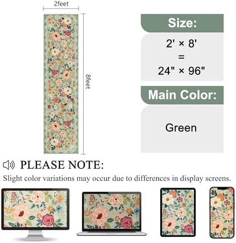 DUKINO 2x8 Runner Rug, Washable Runner Rug - Image 2