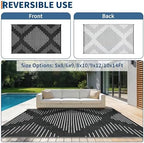 Garvee 10x14 Outdoor Rugs Waterproof Easy-Cleaning - Image 4