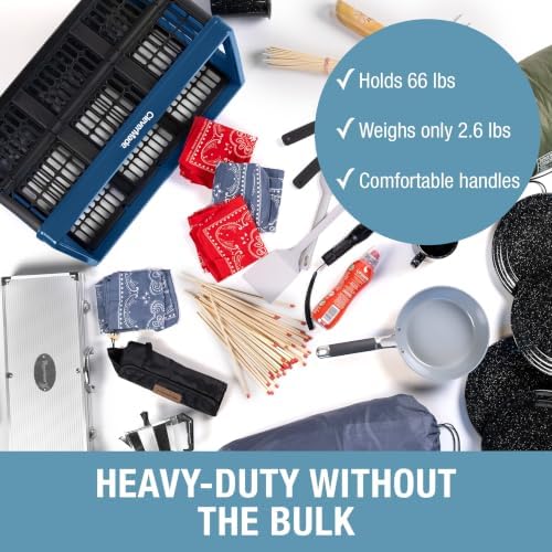 CleverMade Collapsible Utility Crate - 45L - Ocean - Image 4