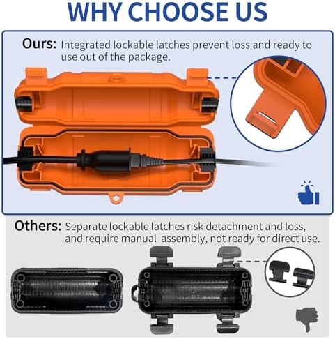3 Pack Outdoor Extension Cord Safety Cover, Waterproof - Image 5