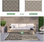 GENIMO Outdoor Rug, Waterproof Plastic Rugs - Image 2