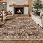 Hazo Haus Brown 9x12 Living Room Rug by HazoHaus