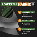 RAINDEWAY 16x16 Feet Tarps Heavy Duty Waterproof 10.5 Mil Outdoor Poly Tarp - Image 3