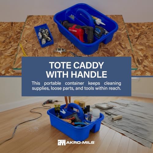 Akro-Mils 09185 Plastic Tote Tool & Supply Cleaning Caddy - Image 2