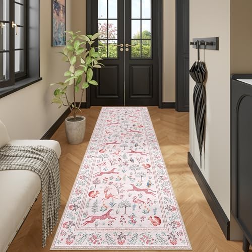 DUKINO 2x10 Kitchen Runner Rug, Soft Non Slip Animal Washable Rug - Image 6