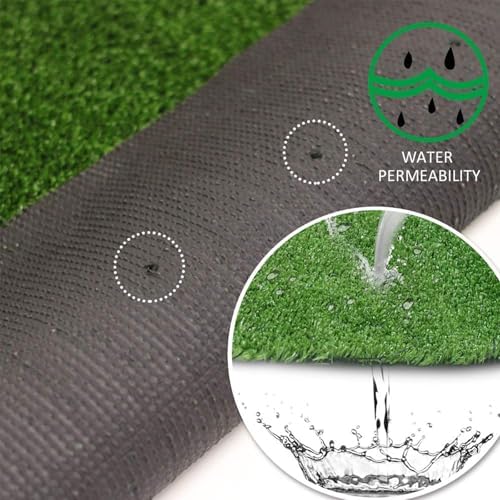 Artificial Grass Rug 9FTx26FT Synthetic Grass Turf Rug Indoor Outdoor Garden - Image 4