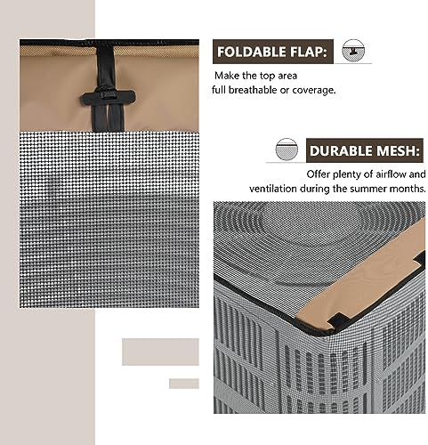 ULTCOVER 2 in 1 Air Conditioner Defender Cover 34W x 34D x 32H inch - Image 3