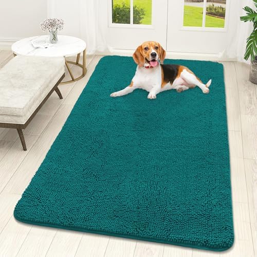 OLANLY Dog Door Mat for Muddy Paws 59x32, Super Absorbent Chenille Mud Mat by OLANLY