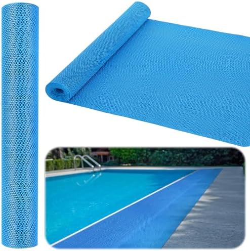 Tondiamo Pool Mats Non Slip Drainage Floor Pool Deck Mats, 3X 10 Ft, S Blue by Tondiamo