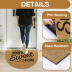 OLANLY Half Circle Door Mat 30x17, Low Profile Doormat - Image 4