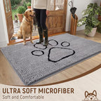 Absorbent Dog Door Mat for Muddy Paws - Image 2