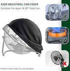Industrial Fan Cover, 600D Oxford Heavy Duty Outdoor Fan Cover, Waterproof & - Image 3