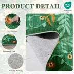 DUKINO 3x5 Area Rug, Floral Washable Rug - Image 4