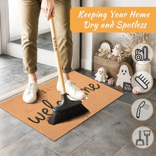 Ghost Welcome Door Mat, Cute Halloween Rug - Image 4
