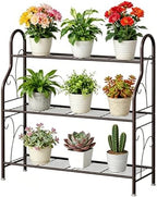 SORCEDAS Plant Stand Indoor Outdoor 3 Tier Metal Corner Flower Shelf by SpecialYourHome