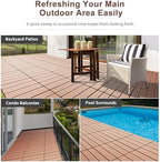 EchoDeck Interlocking Deck Tiles, 44 Pack Deck Tiles Interlocking Outdoor All - Image 5
