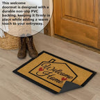 Gardenised Heavy Duty Coco Coir Doormat Non Slip PVC Baking Embossed Welcome - Image 6